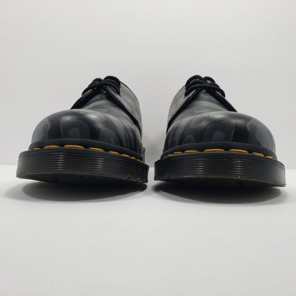 Dr. Martens 1461 Skull Leopard Print Oxford Black 27686 Men's Size 7 / Women's 8 - Picture 3 of 12